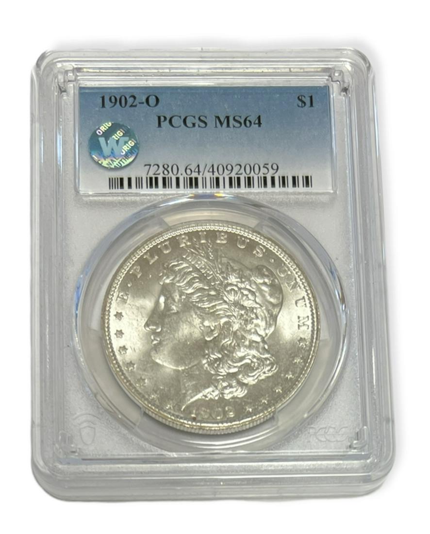 1902-O $1 Morgan Silver Dollar PCGS MS64 (1 of 2)