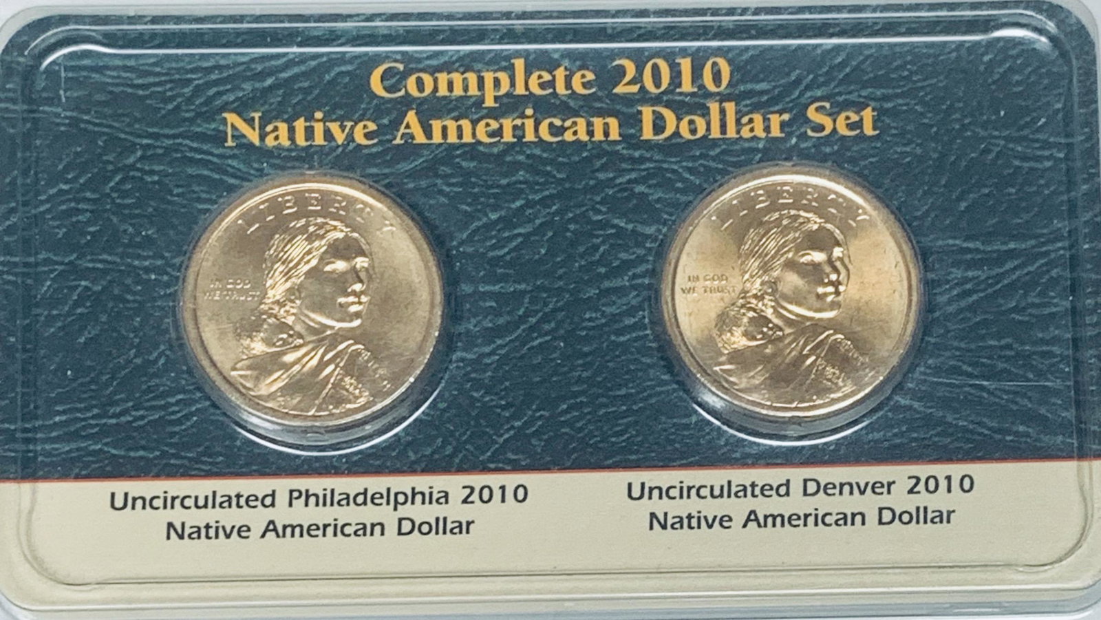 Complete 2010 Native America Dollar Set Littleton Coin Company - Philadelphia & Denver Mint: Complete 2010 Native America Dollar Set Littleton Coin Company - Philadelphia & Denver Mint