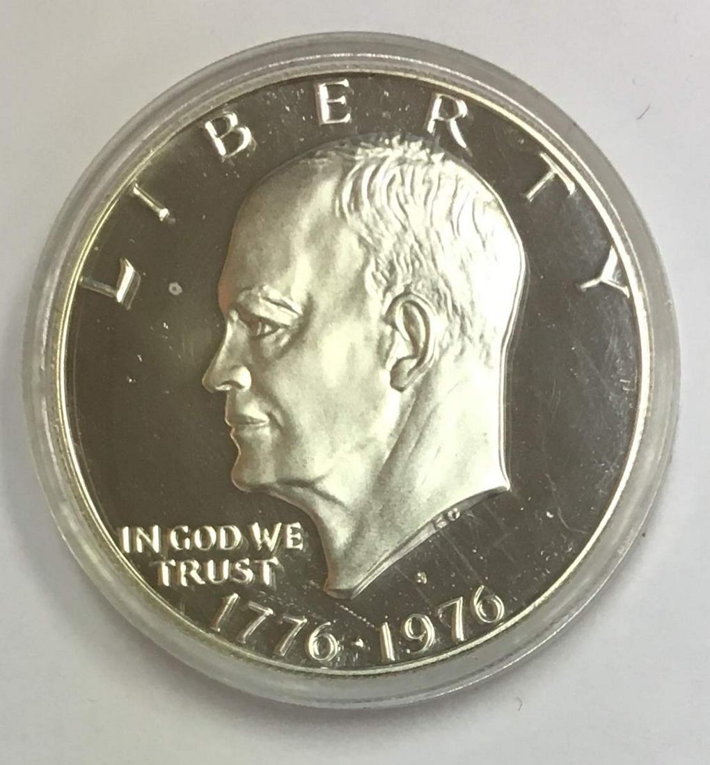 1976 S Eisenhower Bicentennial (1776-1976) Silver Dollar $1 Proof (1 of 2)