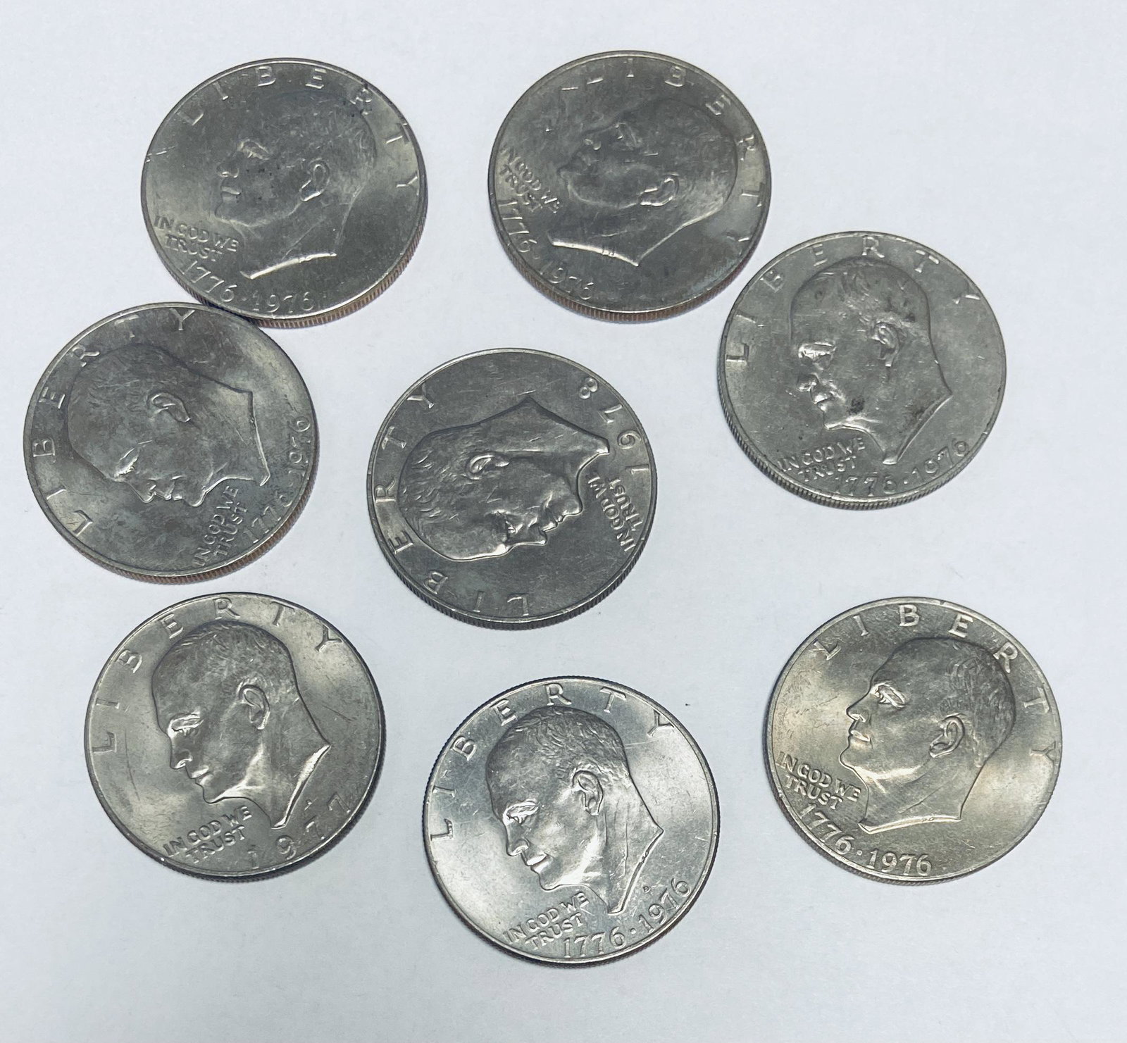 Lot of 8 Clad Eisenhower Dollars (1 of 2)