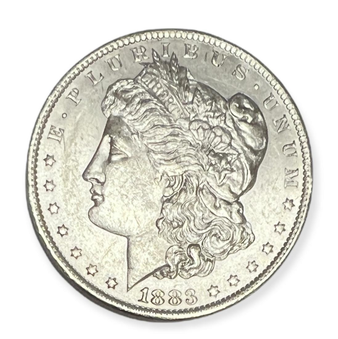 1883-O $1 Morgan Silver Dollar BU (1 of 2)