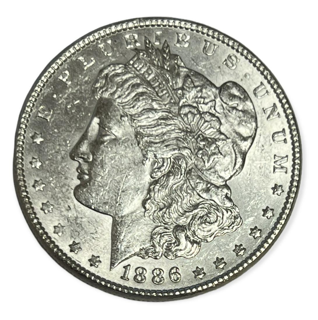 1886-P $1 Morgan Silver Dollar BU (1 of 2)