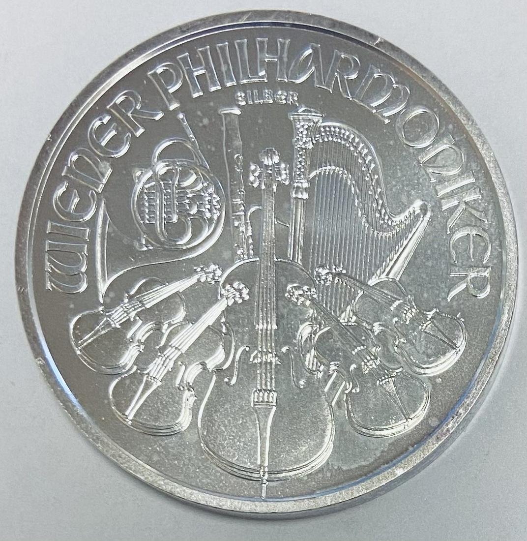 2014 1,50 Austria Philharmonic 1 oz Fine Silver BU (1 of 2)