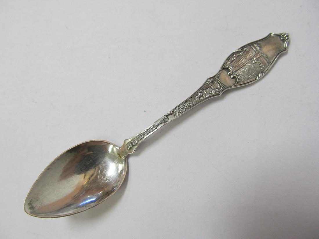 NIAGARA FALLS INDIAN MAIDEN STERLING SOUVENIR SPOON 4 1/8" XLNT COND (1 of 7)