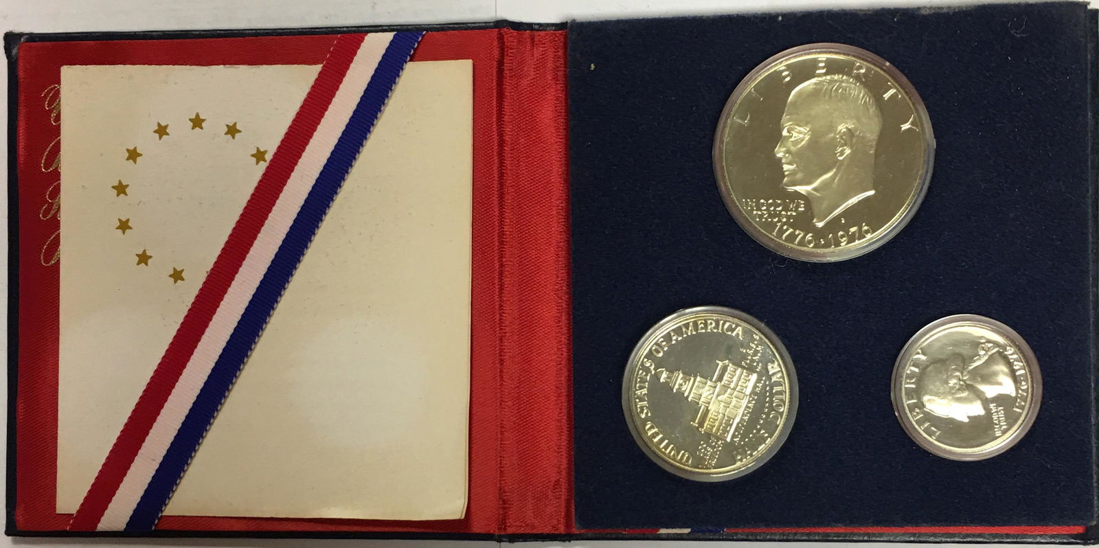 1976 S Bicentennial 3 pc Silver Proof Set in Original Government Packaging Proof (1 of 3)