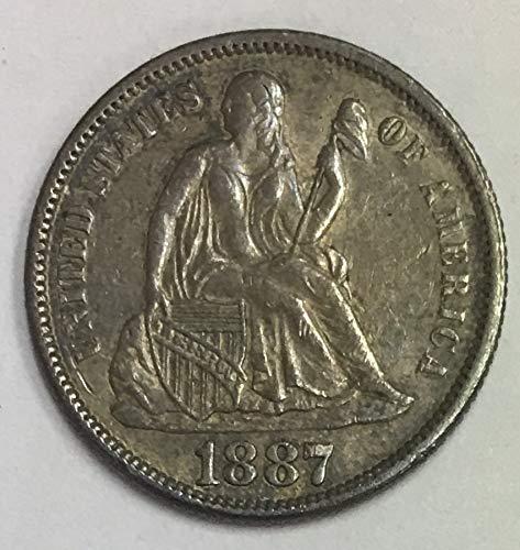 1887 P Liberty Seated Dime XF/AU (1 of 1)
