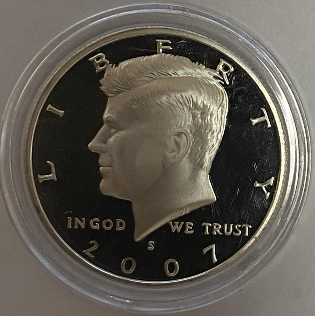 2007-S 50c Kennedy Silver Half Dollar Deep Cameo Pr (1 of 2)