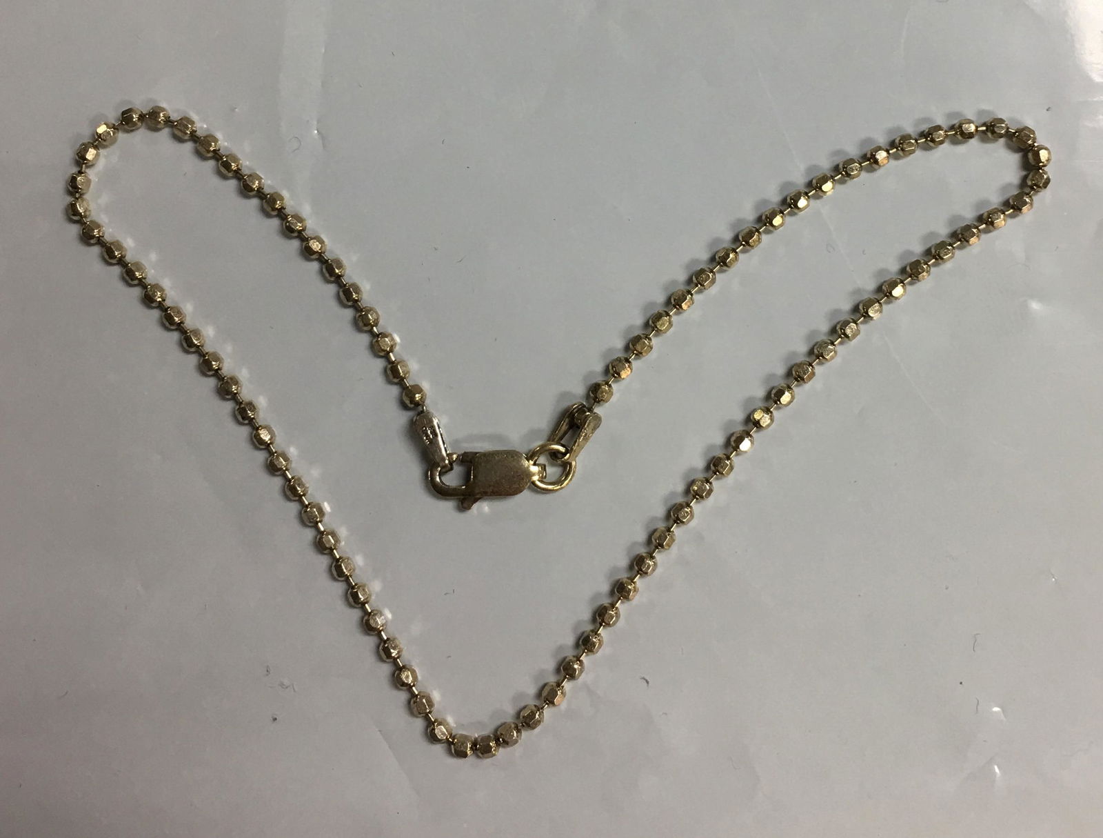 Italy .925 Sterling Silver Ball Bead Link Anklet Bracelet 10" (1 of 6)