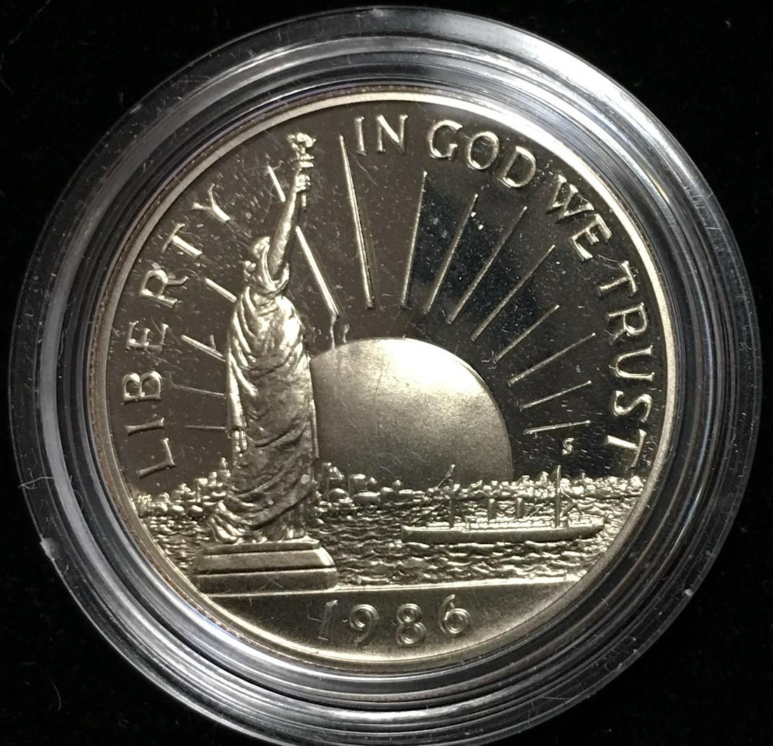 1986-S 50C Statue of Liberty Commemorative Half Dollar Proof (1 of 2)