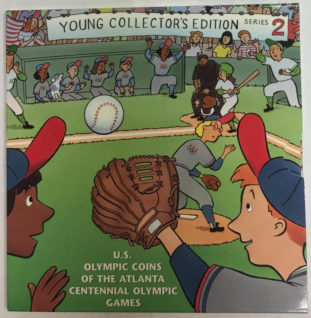 1995-S 50c Olympic - Baseball - Commem Half Dollar Young Collector's Ed #2 BU (1 of 6)