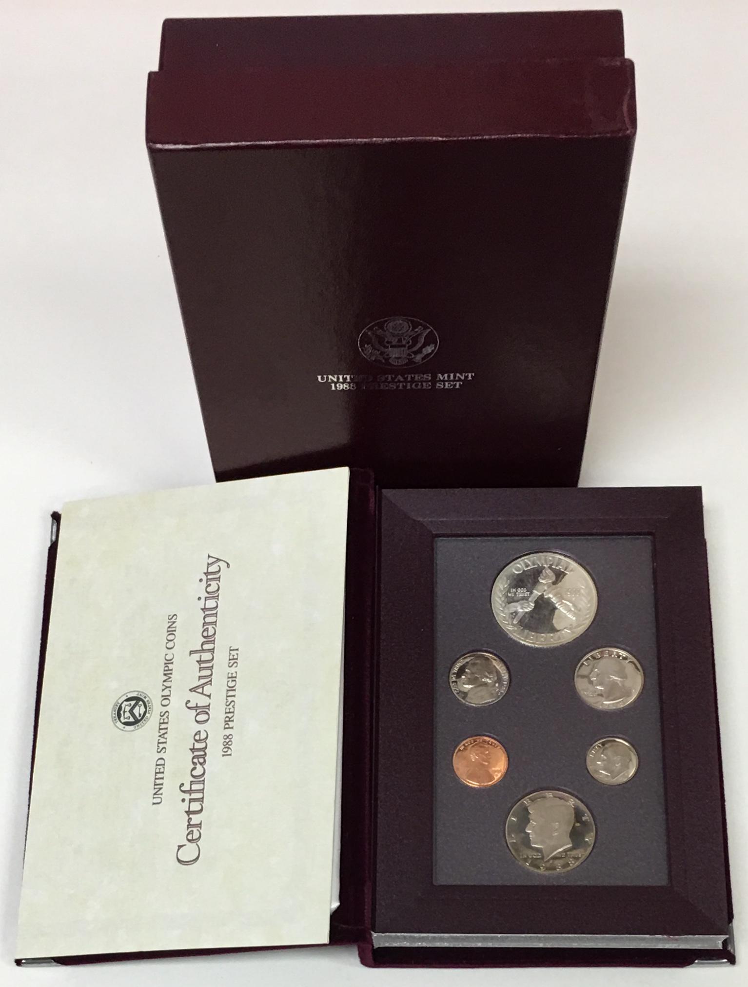 1988-S Prestige Proof Set in OGP & COA: 1988-S Prestige Proof Set in Original Government Packaging - Proof