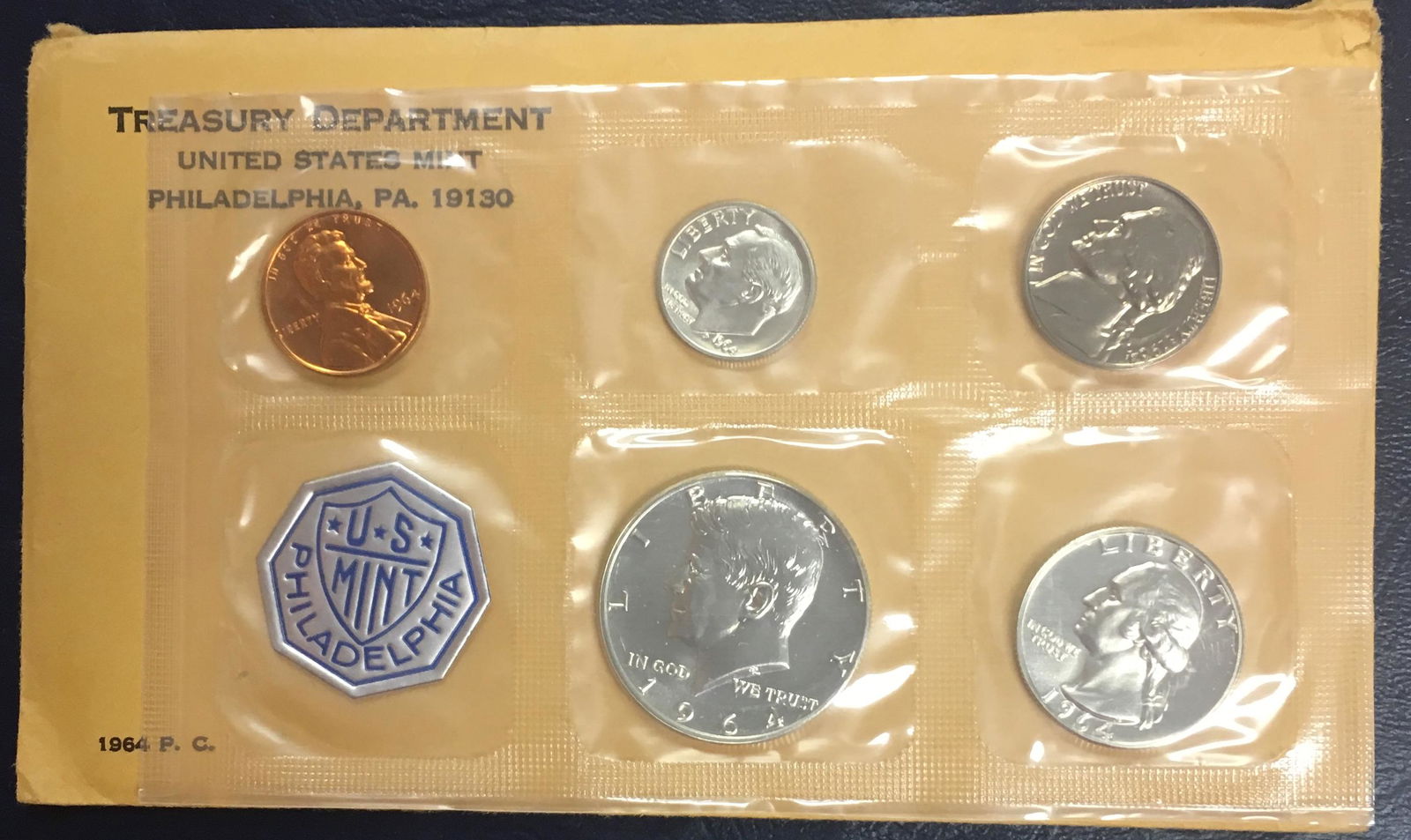 1964-P Silver Proof Set in Original Government Envelope (1 of 3)