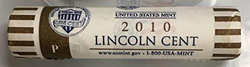 2010 P Lincoln Shield Cent Wrapped Roll Uncirculated (1 of 1)