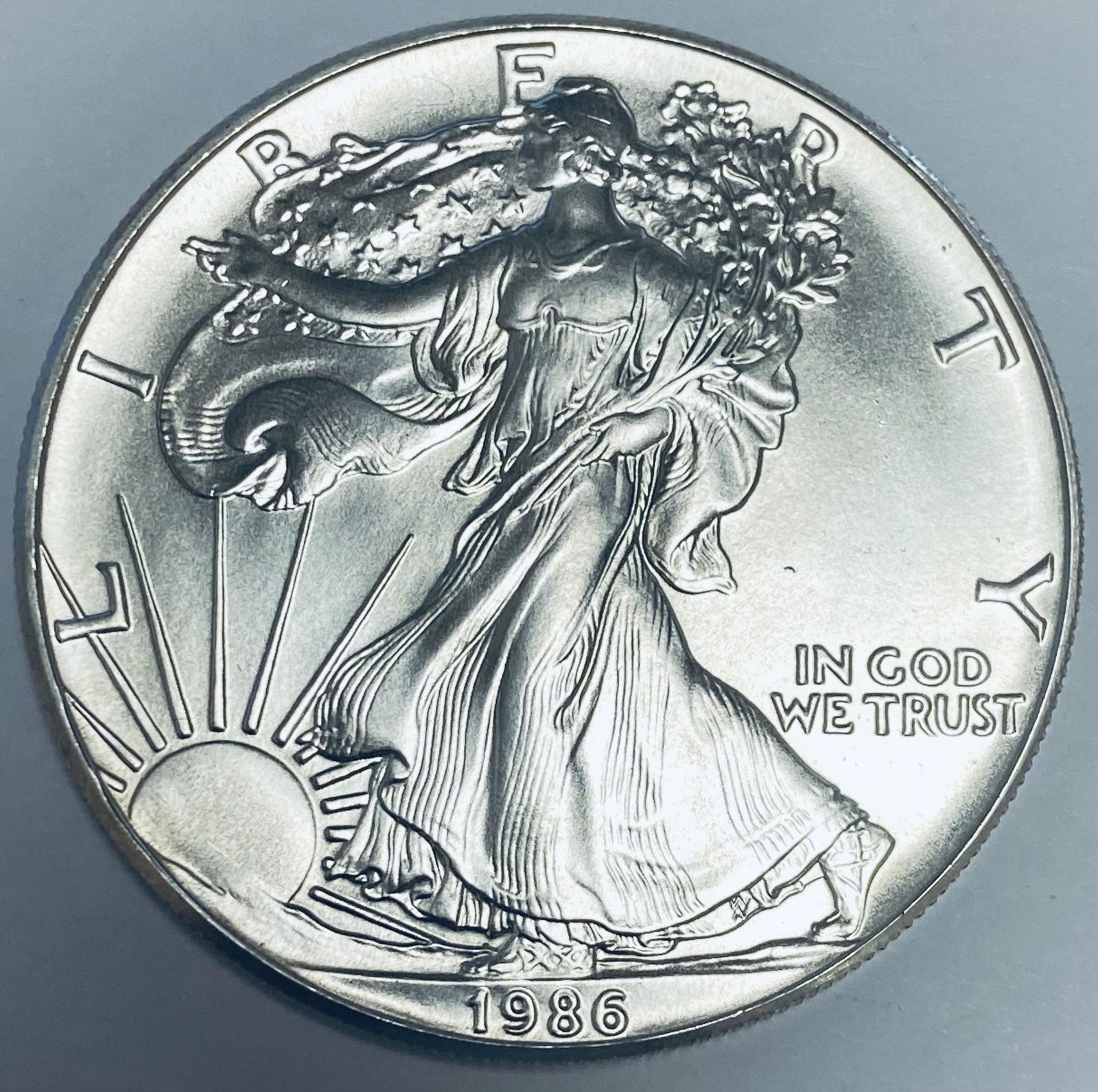 1986 $1 American Silver Eagle BU (1 of 2)