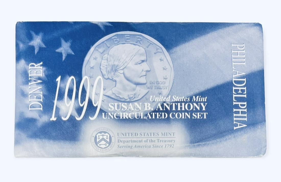 1999 P, D Susan B. Anthony US Mint Set Uncirculated (1 of 3)