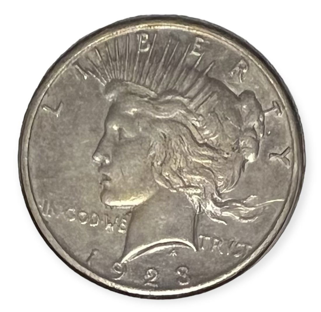 1923 D Peace Silver Dollar Average Circulated $1 VF-XF (1 of 2)