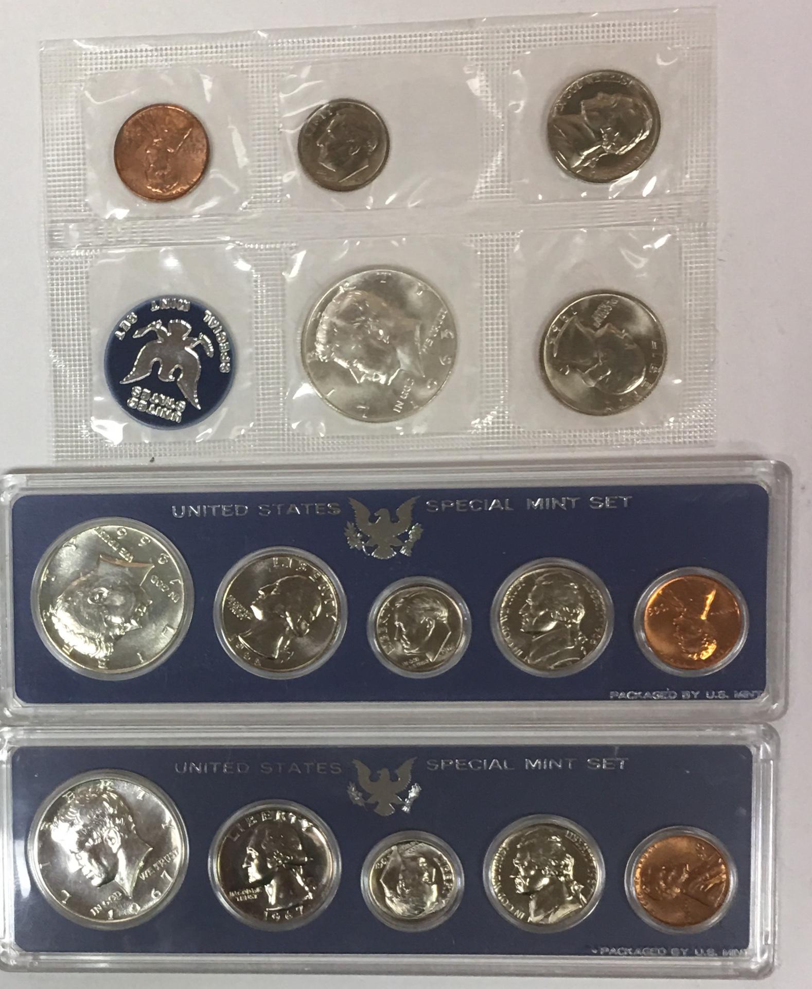 1965 - 1967 Special Mint Sets without Envelopes (1 of 2)