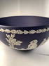 Wedgwood Choice Jasperware Serving Bowl 8" W Navy Blue 1973 Xlnt Cond