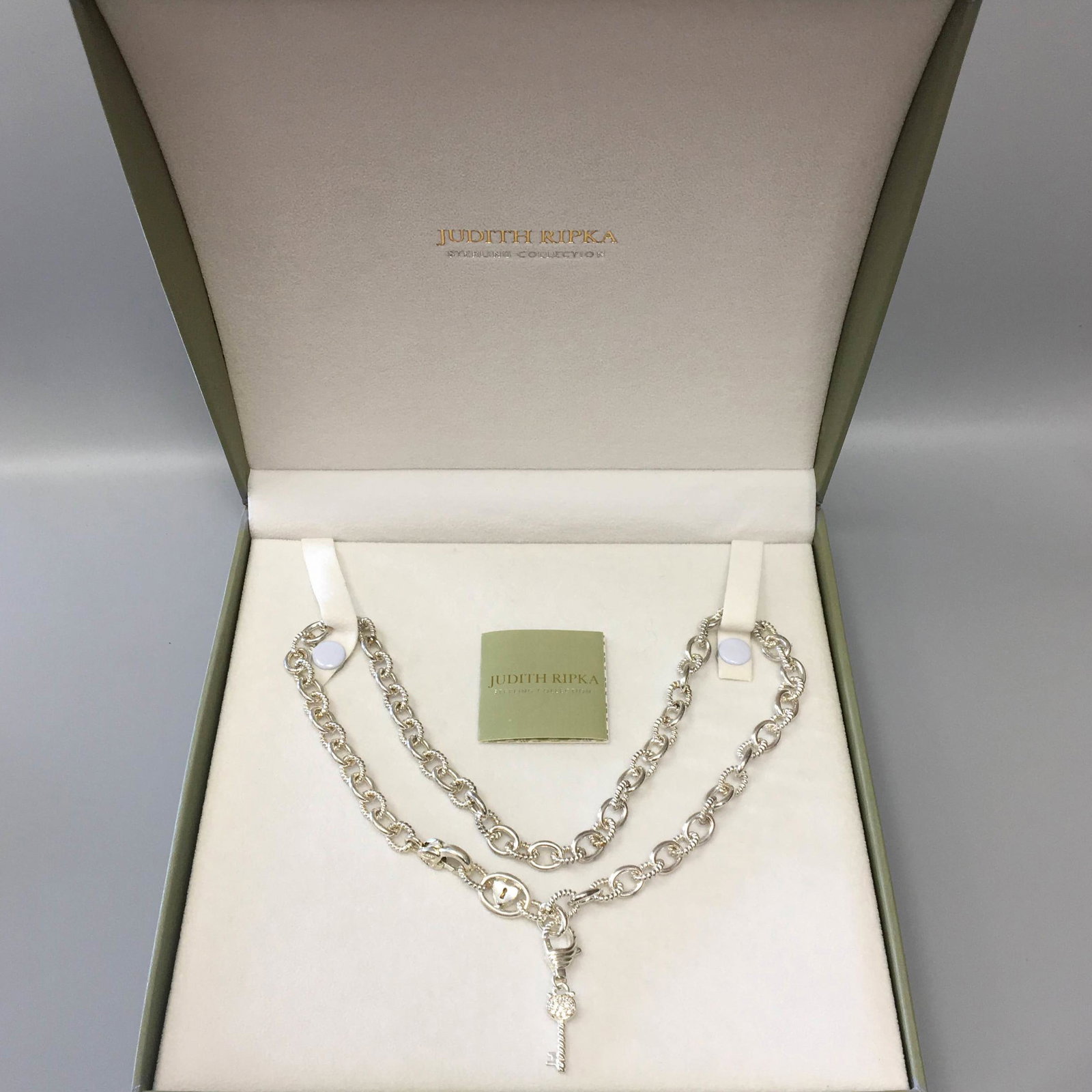 Judith Ripka Sterling Key Necklace (1 of 3)