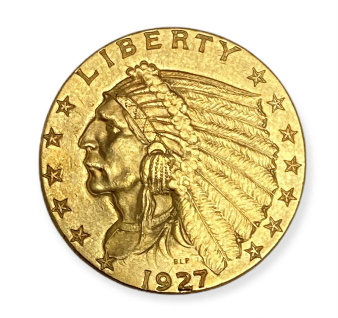 1927-P $2.5 Gold Indian Head Quarter Eagle BU (1 of 2)