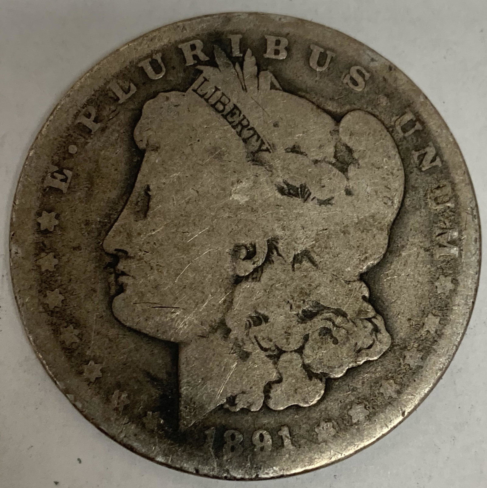1891 O Morgan Silver Dollar Average Circulated $1 G-VG (1 of 4)