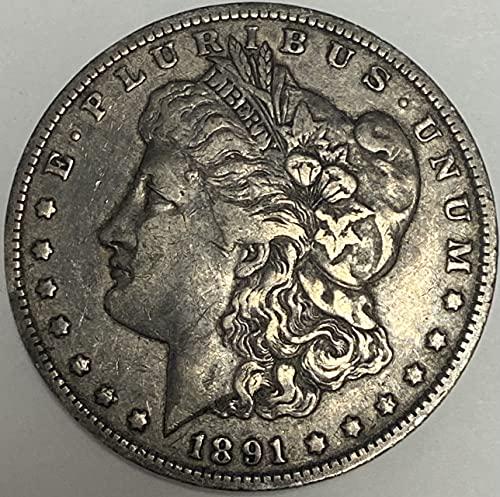 1891-O $1 Morgan Silver Dollar Average Circulated XF-AU (1 of 1)