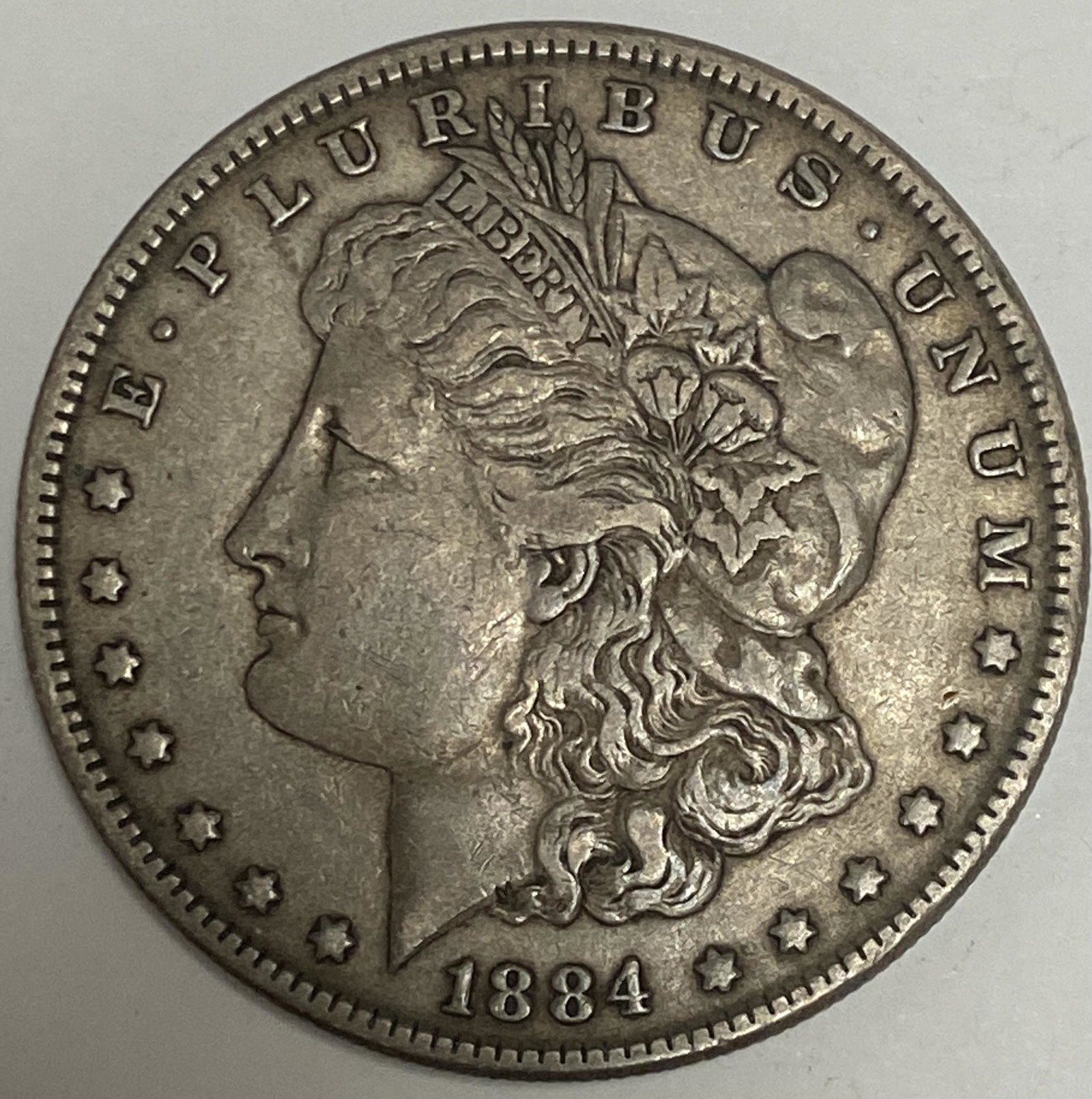 1884-P $1 Morgan Silver Dollar XF-AU (1 of 2)