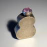 Vintage Sterling Silver and Amethyst Perfume Bottle Mexico