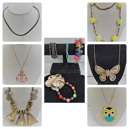 Lot of Women's Costume Jewelry Bracelets and Necklaces (0777) on Jan