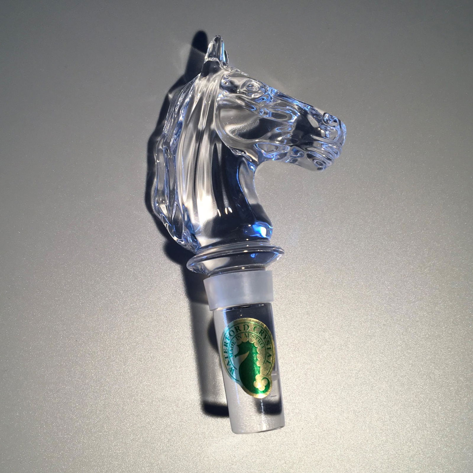 Waterford Crystal Horse Head Bottle Stopper (1 of 2)