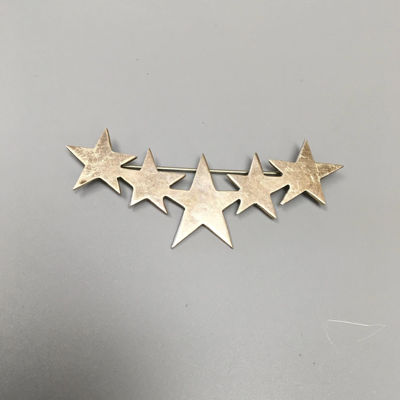 Sterling Silver Five Stars Brooch (1 of 2)