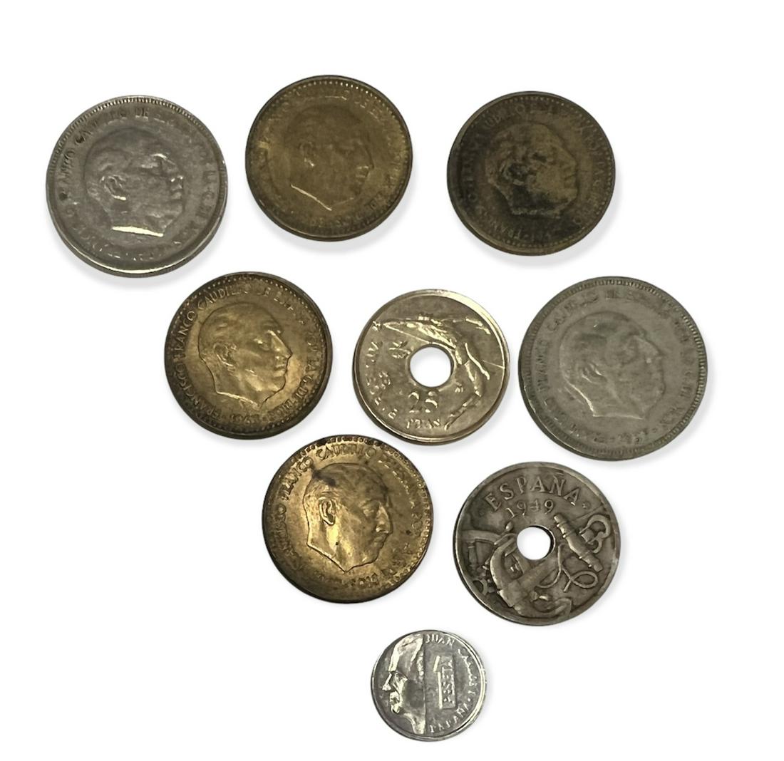 Lot of 9 Coins from Spain (1 of 4)
