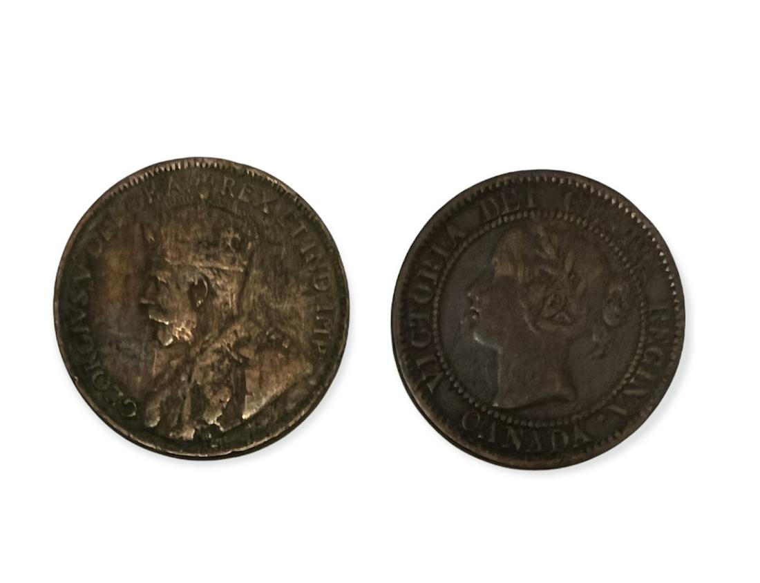 1859 Canada 1 Cent and 1919 Canada 1 Cent (1 of 4)