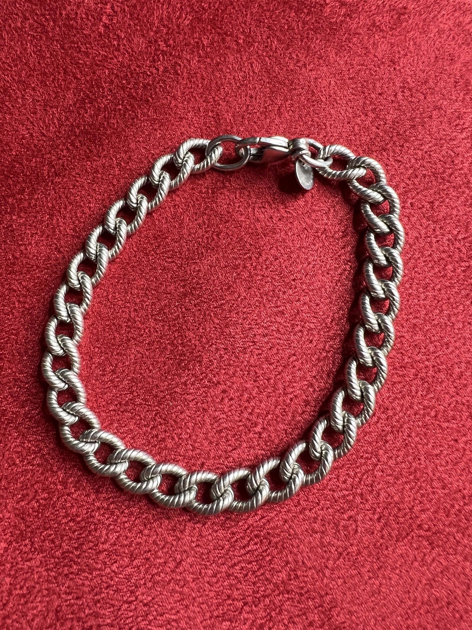 TIFFANY BRAIDED CHAIN LINK BRACELET - STERLING SILVER (1 of 3)