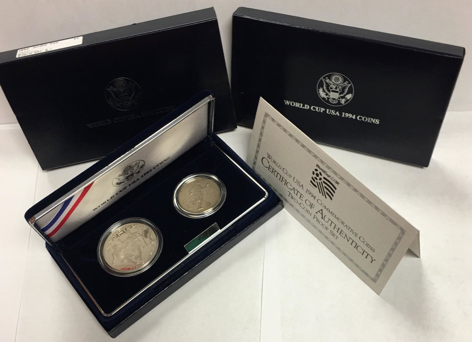 1994 $1 & 50c World Cup Commemorative Two-Coin Set in OGP Proof (1 of 5)