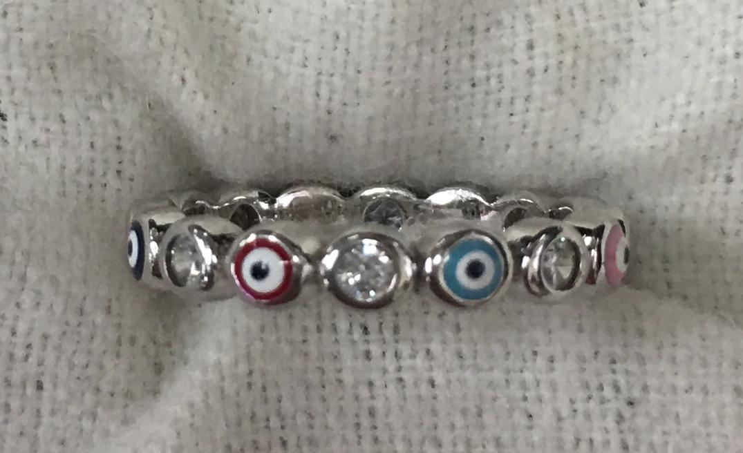 .925 Sterling Silver Three Tone Meditation Spinner Band Ring Size 11 (1 of 6)