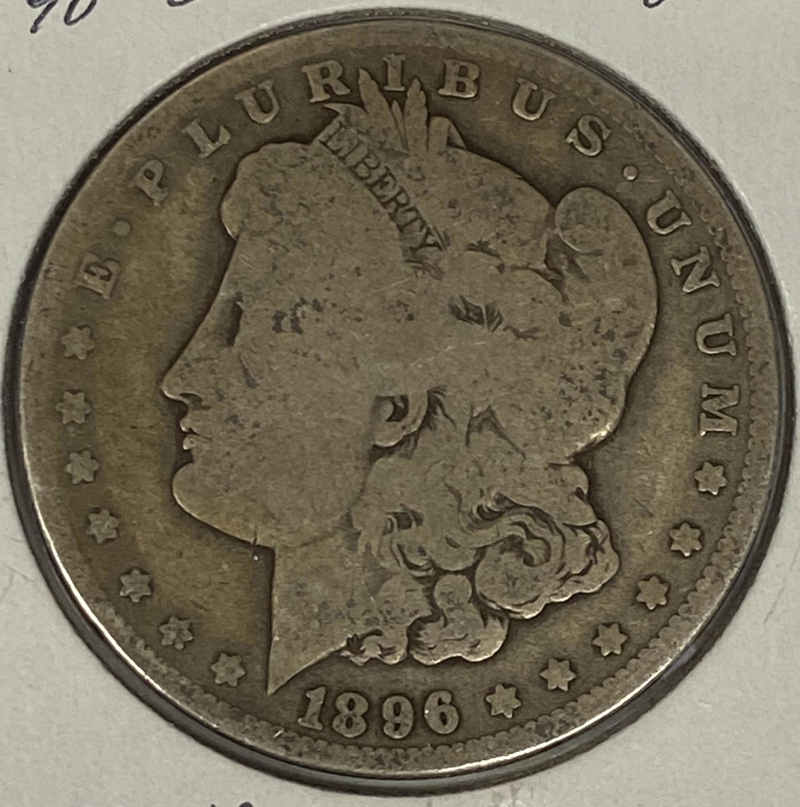 1896-O $1 Morgan Silver Dollar Average Circulated G-VG (1 of 2)