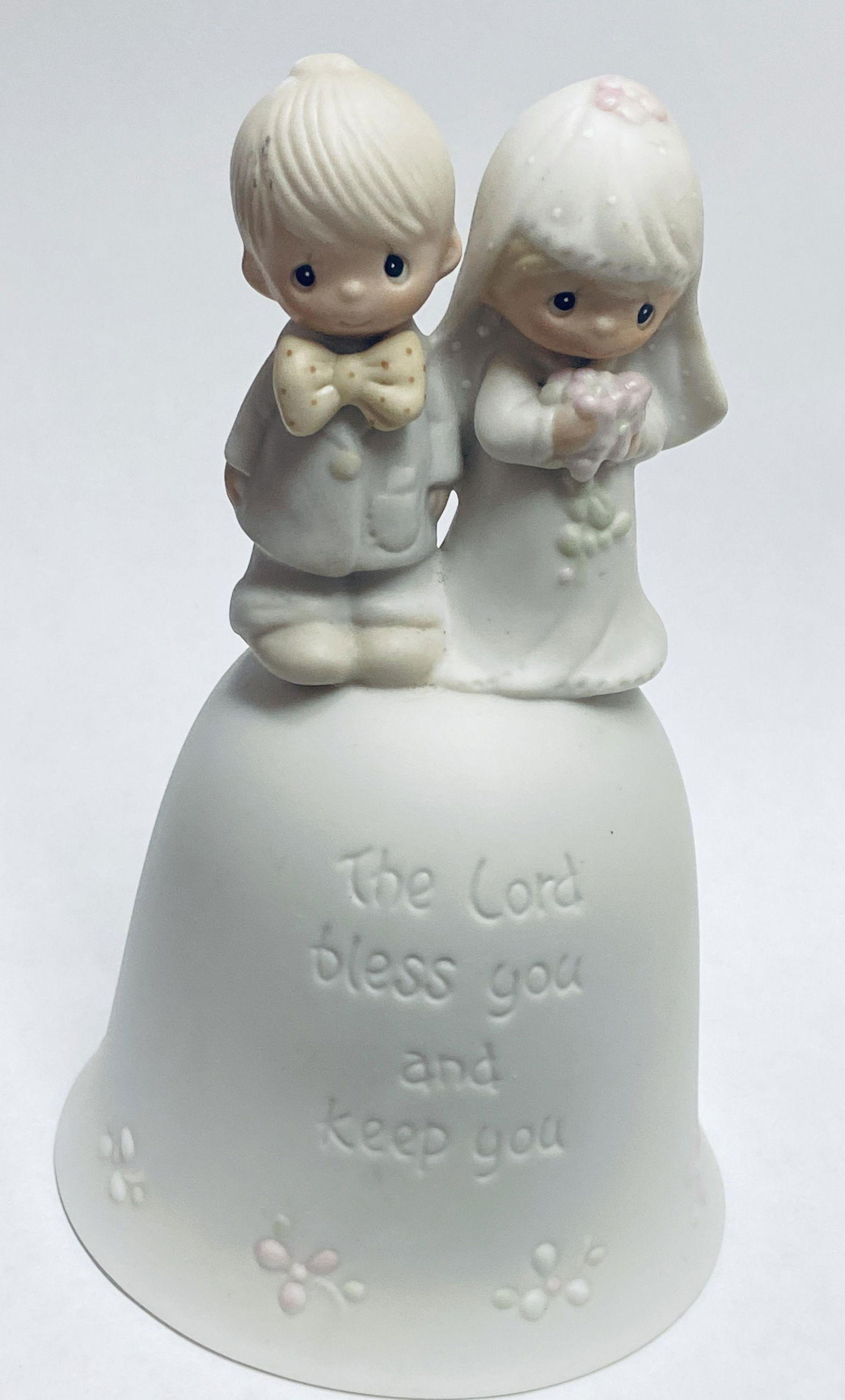 1981 Precious Moments Jonathan & David The Lord Bless You and keep you. Figurine E-7179 - About 6" (1 of 9)
