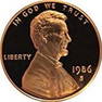 PROOF 1986-S Lincoln Penny