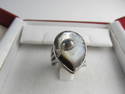 KENNETH COLE STERLING SILVER ATTRACTIVE RING SIZE 7 1/4 V GOOD COND