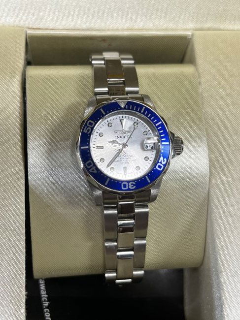 Invicta 14125 Pro Diver Date Stainless Steel Bracelet Analogue Womens Watch: Invicta 14125 Pro Diver Date Stainless Steel Bracelet Analogue Womens Watch
