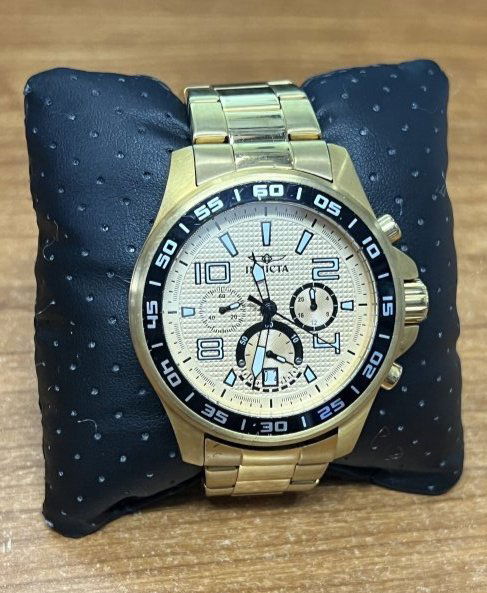 Invicta 14392 Mens Watch Specialty Chronograph Gold Tone: Invicta 14392 Mens Watch Specialty Chronograph Gold Tone