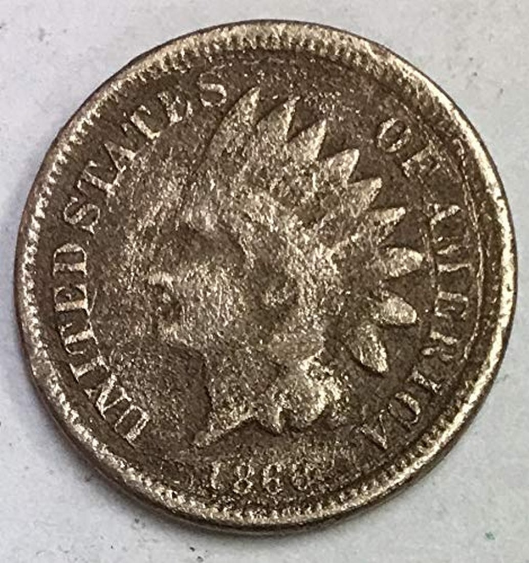 1860 Indian Head Cent Copper-Nickel 1c Fine (1 of 1)