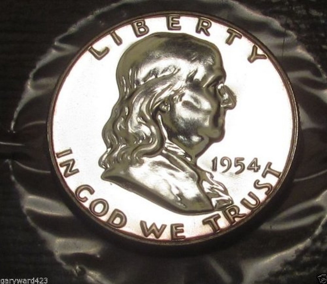 1954 - SILVER - GEM PROOF (PR63 PLUS) - FRANKLIN HALF DOLLAR (1 of 1)