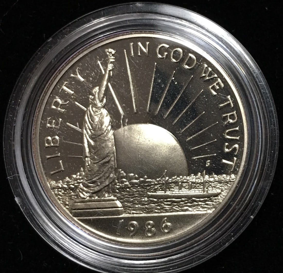 1986-S 50C Statue of Liberty Commemorative Half Dollar Proof (1 of 2)