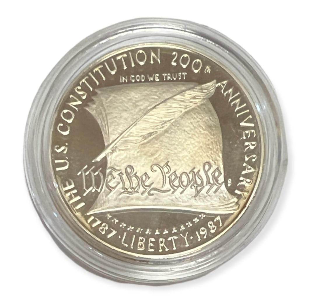 1987-S $1 U.S. Constitution Bicentennial Commemorative Silver Dollar Proof (1 of 4)