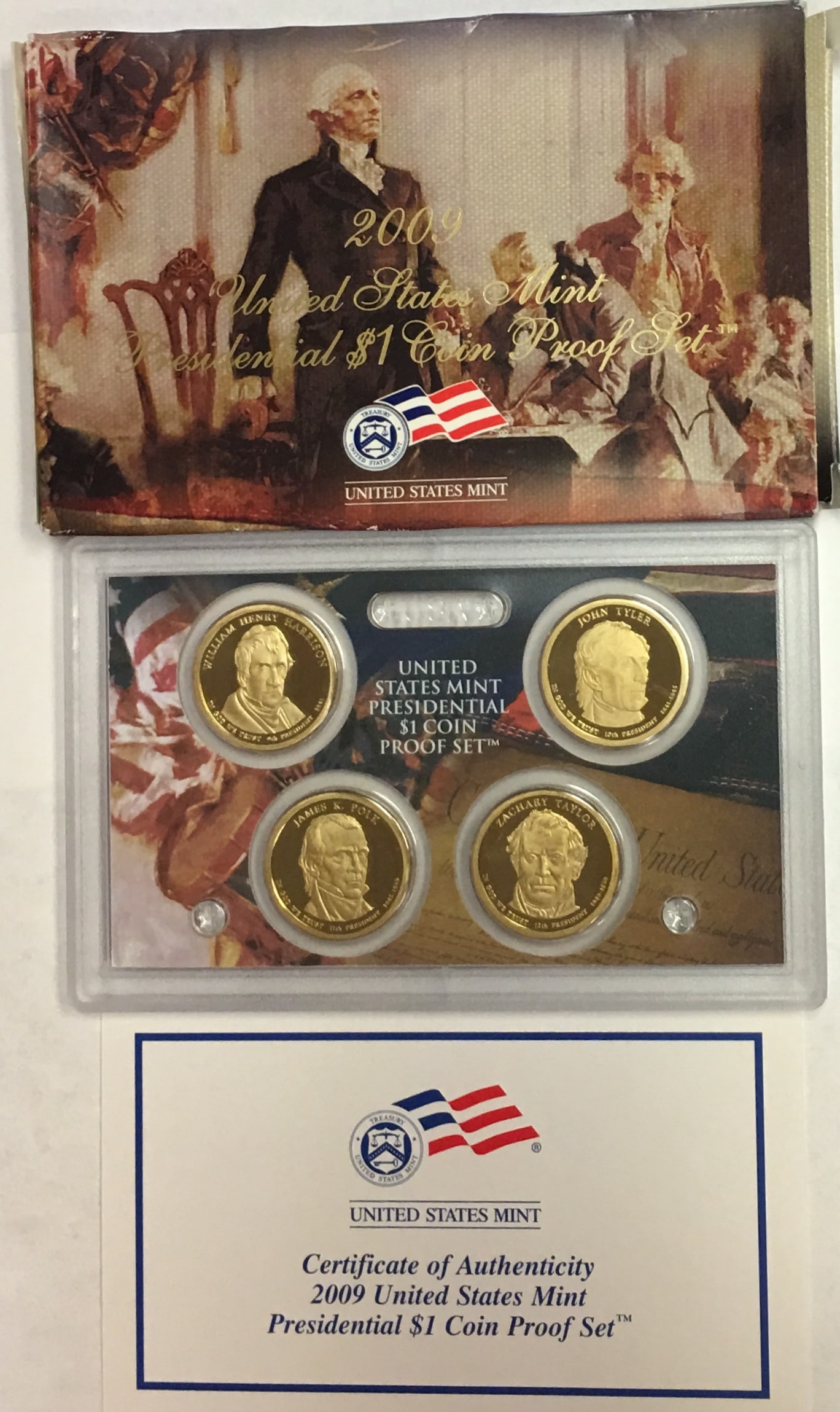 2009-S US Mint Presidential Dollar Proof Set in OGP & COA (1 of 3)