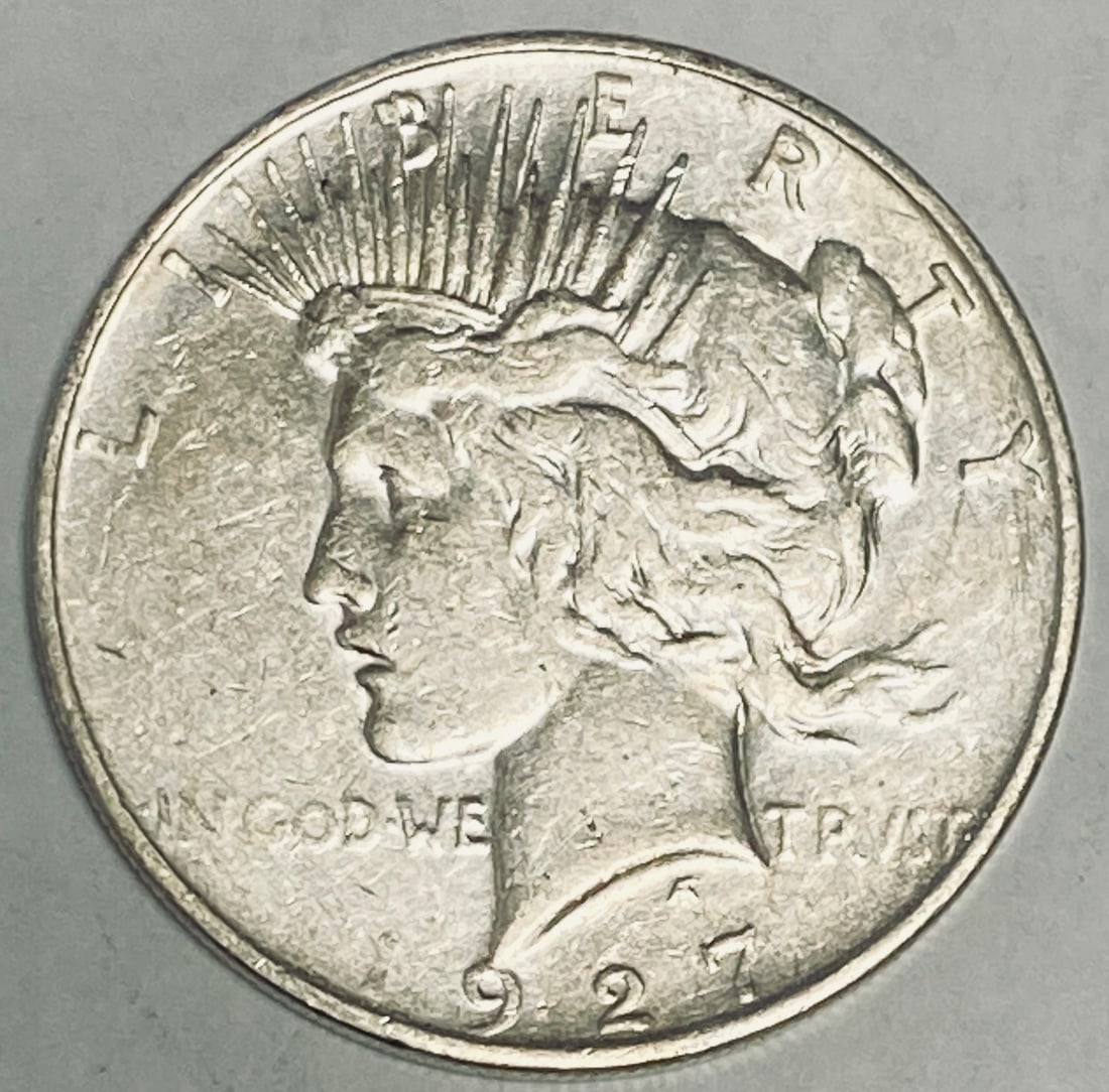 1927 D Peace Silver Dollar $1 XF/AU (1 of 2)