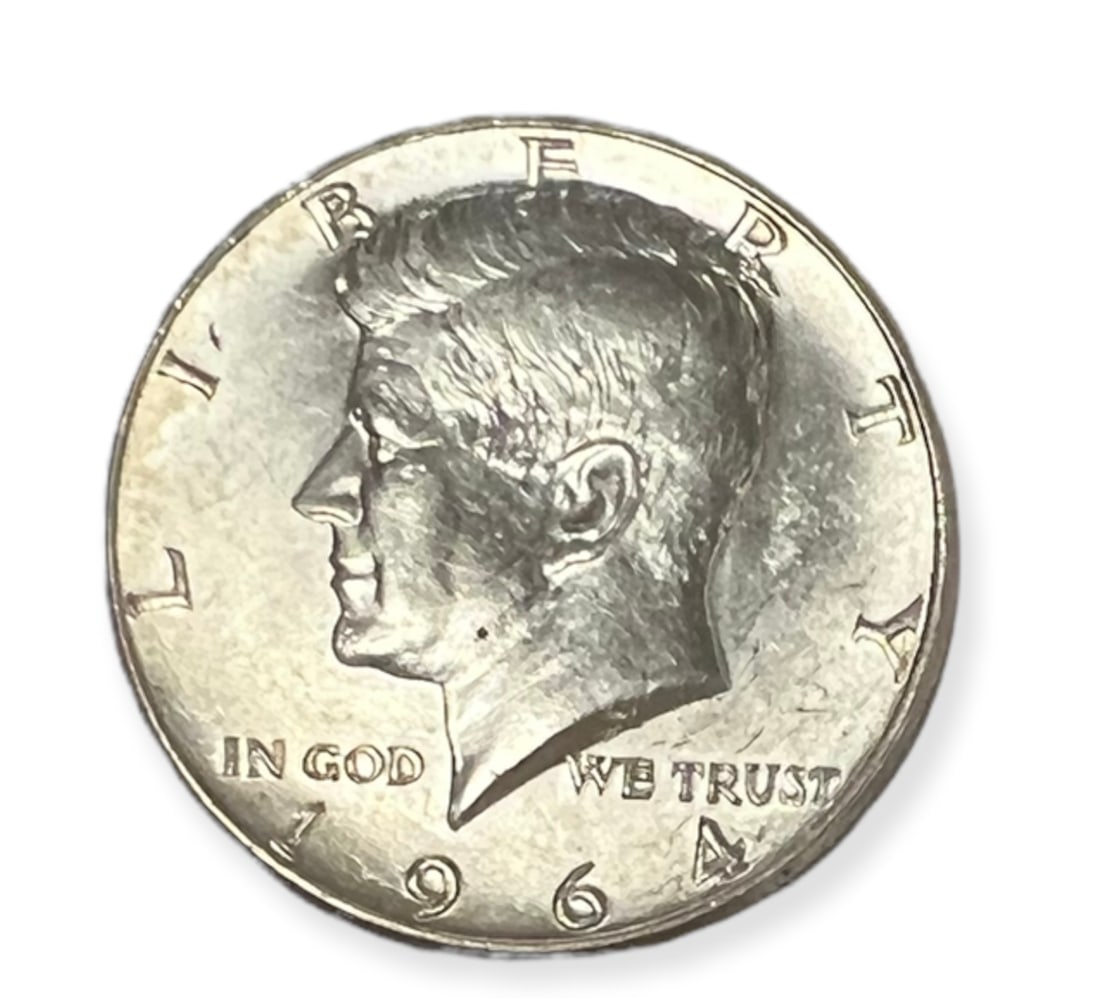 1964-D 50c Kennedy Silver Half Dollar Double Die Obverse DDO Uncirculated (1 of 4)