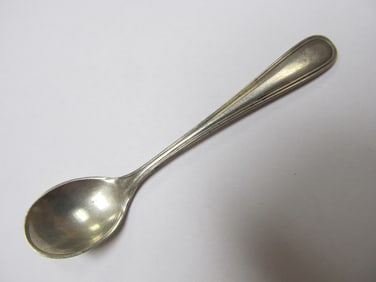 WEBSTER STERLING SILVER MASTER SALT SPOON 3" V GOOD COND